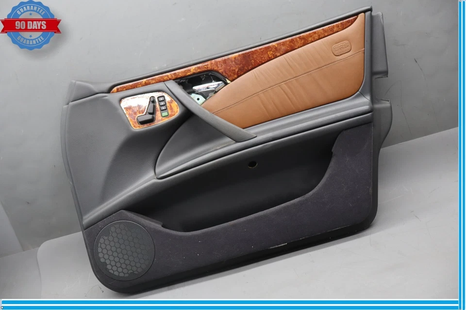 96-03 Mercede E430 E320 W210 Panel de puerta interior delantero derecho negro OEM Foto 3 de 4
