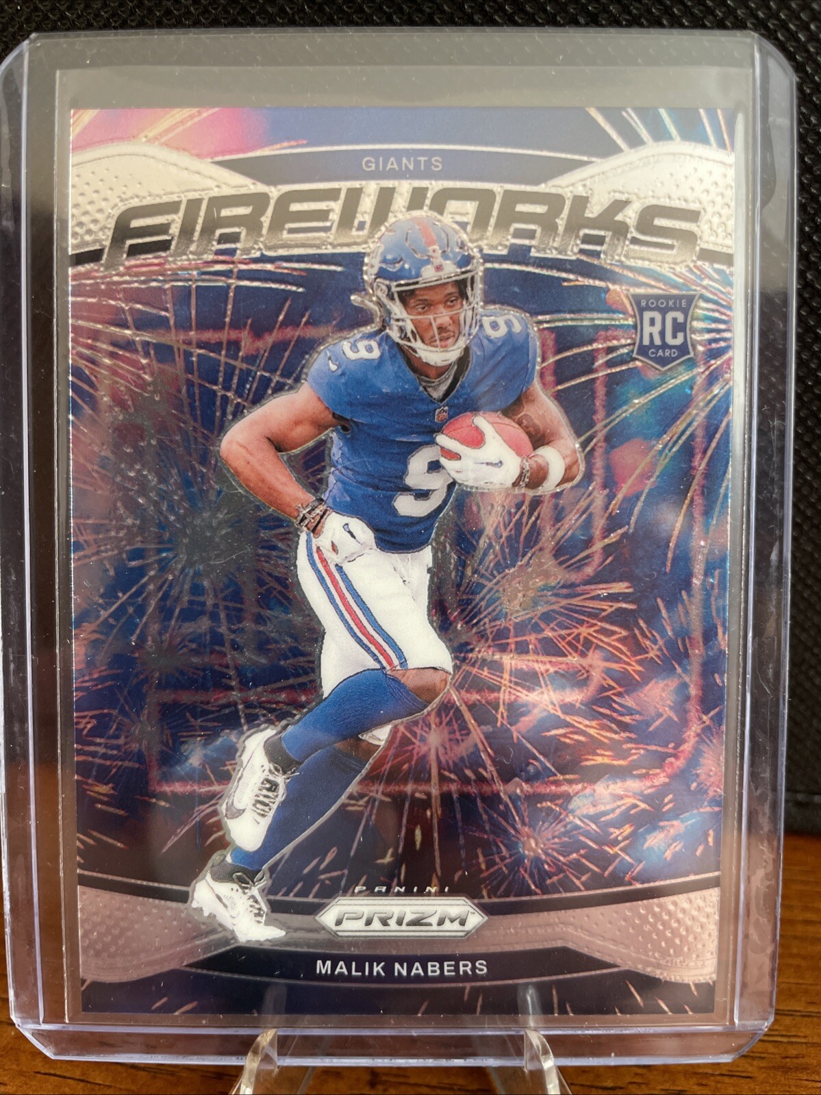 2024 Panini Prizm - Fireworks #21 Malik Nabers (RC)