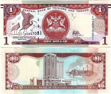 Banknote UNC Trinidad & Tobago 1 Dollar 2006 Alvin Hilaire P-46A(2)
