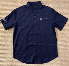 Car Quest Auto Part Button Down Blue Men's Shirt