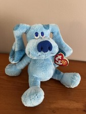 TY Blues Clues Blue Dog Plush Stuffed Animal Beanie Buddies 2006 Nickelodeon