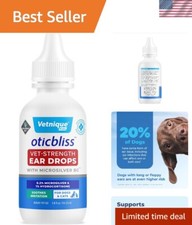 Oticbliss Ear Infection Treatment Drops for Dogs  Cats - 1.8oz Vet Recommended