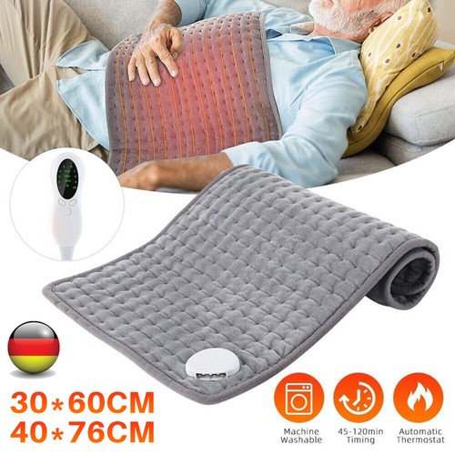 ZUSKYZU Kabellose Heizdecke 180x90cm Mit Akku - 3 Heizstufen Waschbar Für Sofa & Outdoor