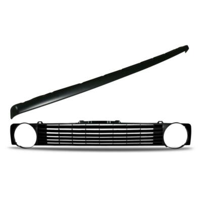 Kühlergrill VW Golf 1 Sport Grill Frontgrill ohne Emblem inkl. Spoiler Leiste