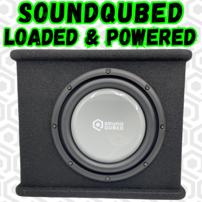 Soundqubed HDS2 10'' Subwoofer Loaded and Powered Enclosure Wedge