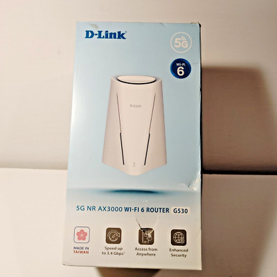 D-Link AX3000 5G NR Cellular Gateway WiFi 6 Router AT&T Certified (G530)