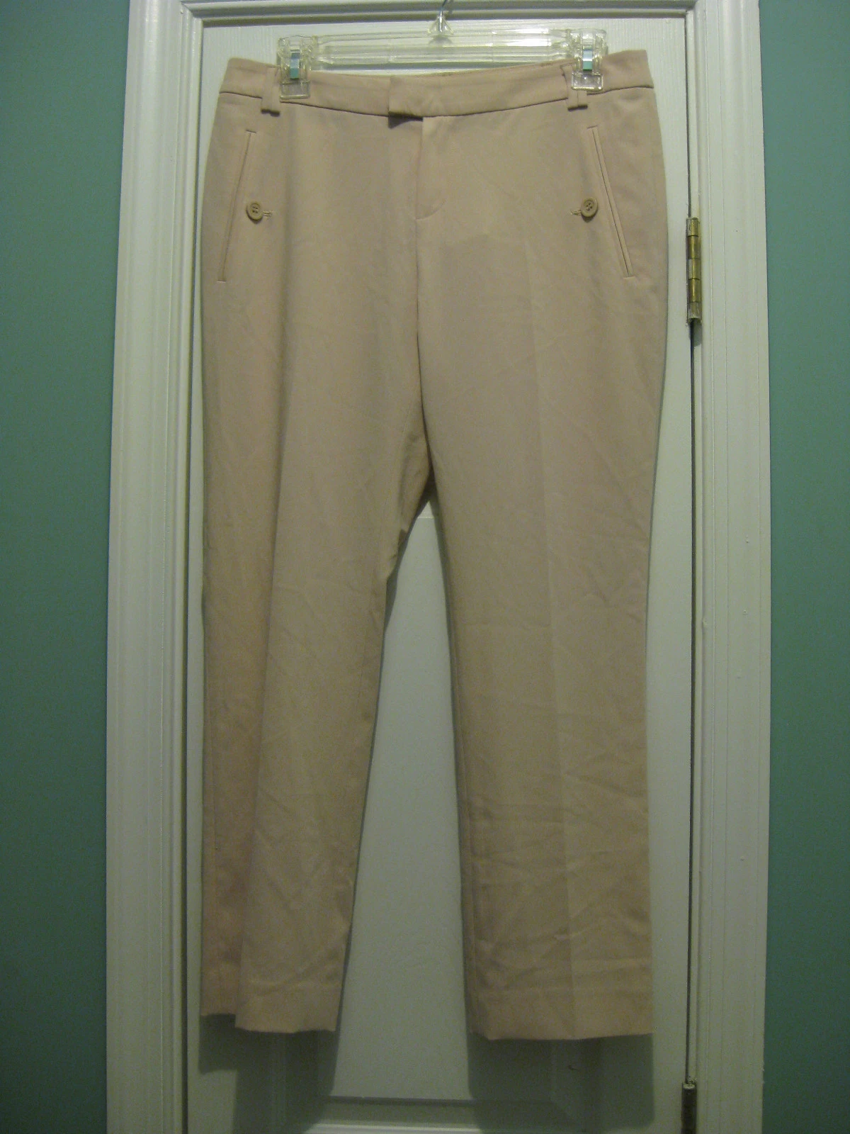 NWT BCBGIRLS BAYONNE SLIM CROPPED TROUSERS SIZE 6