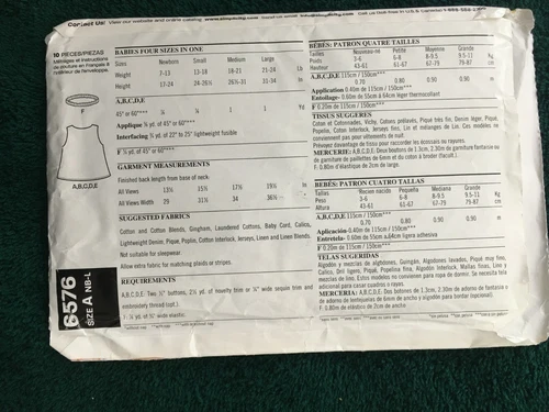 Simplicity Patterns ~ All are Baby Patterns 7-24 LBS * ~ * ~ * ~ * Listing 2428 - Picture 51 of 81