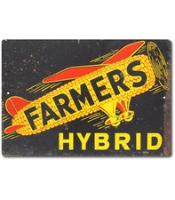 Farm Sign FARMERS HYBRID Tin Sign Farm Country  Farmhouse Decor Farmer Gifts
