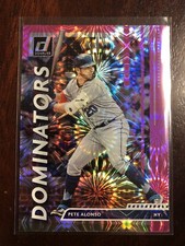 Pete Alonso 2020 Donruss Dominators Pink Fireworks #2 New York Mets ROY All-Star