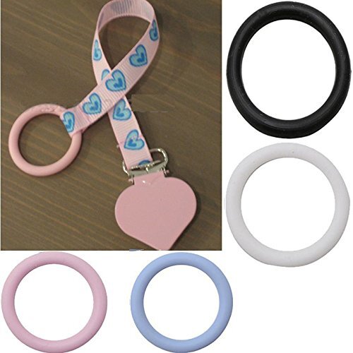 20PCS Schnuller Ring Zubehör Soft Baby Schnuller Halter Ringe Schnuller O-Rin... - Bild 4 von 9
