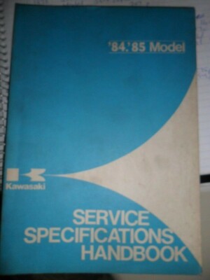 Kawasaki Service Specification Handbook 1984-1985 Model | eBay