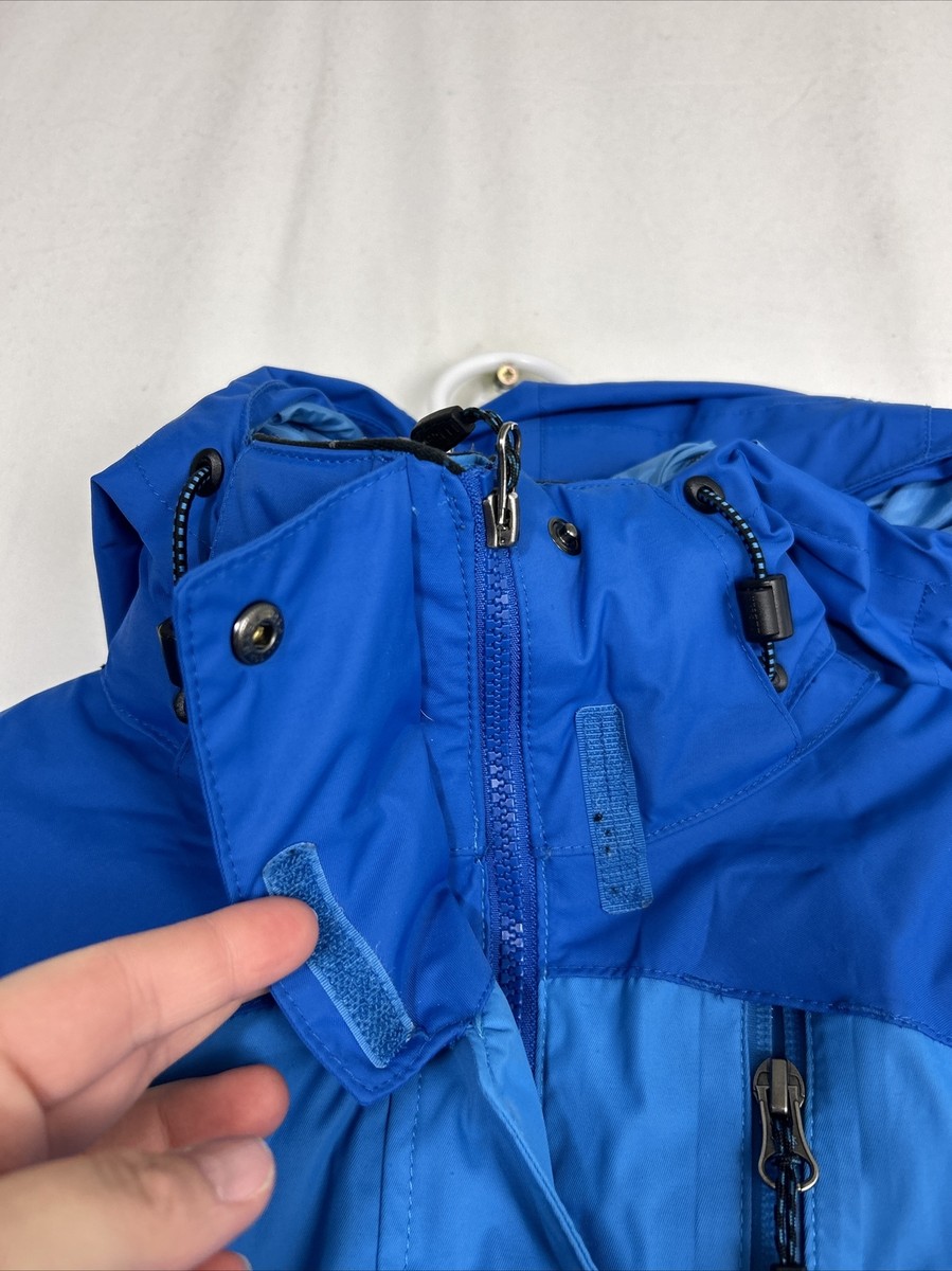 LL Bean Ladies Winter Jacket 290711 Size S Hooded Lined Blue Full