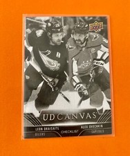 2023-24 Upper Deck Series 1 UD Canvas Black Checklist Draisaitl/Ovechkin #C90