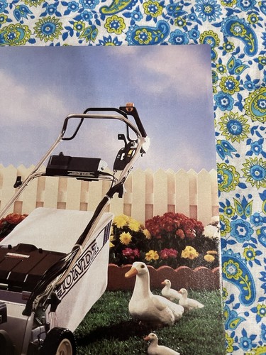Vintage 1985 Honda HR214 Lawnmower Print Ad Power Equipment Our Sunday Best - Picture 3 of 7