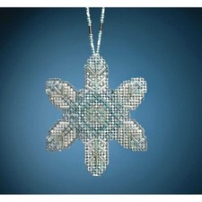 Opal Ice Snowflake Ornament by Mill Hill Beaded Holiday Collection