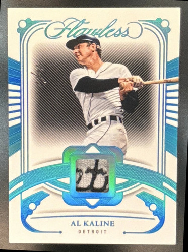 2024 Panini Flawless Al Kaline Legendary Memorabilia GAME USED 1/1 Tigers