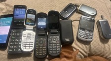 Lot Of 10 Cell Phones Working LG Verizon Samsung Flip Alcatel Android BlackBerry