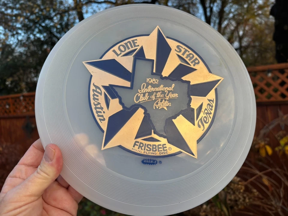 80 Mold 1982 Austin Lone Star Team Texas Ultimate New Disc Golf Frisbee Wham-O - Image 2 of 4