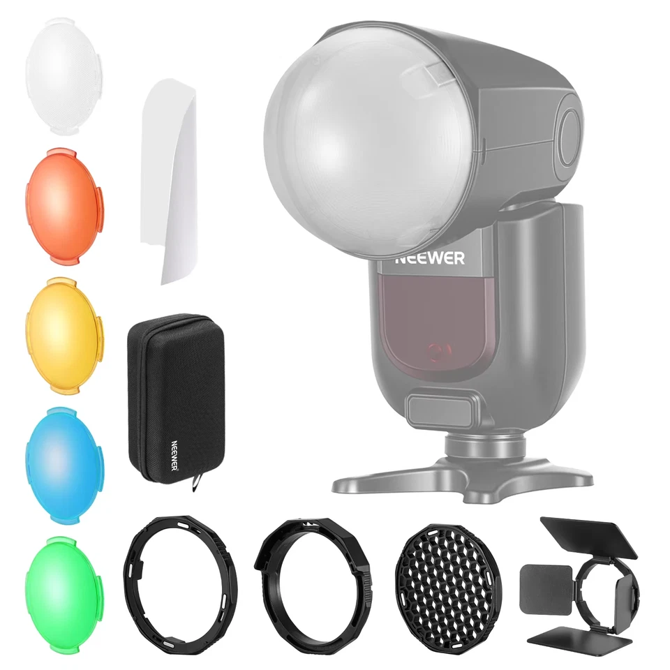 Round Head Flash Accessories Kit for Z2 Z1 Speedlite Includes Dome Diffuser,Diff - Image 2 of 4