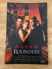 * EDWARD NORTON * signed 12x18 poster * ROUNDERS * COA *