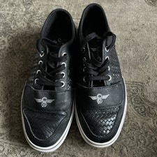 Creative Recreation Black Leather Womens Trainers Size UK 6