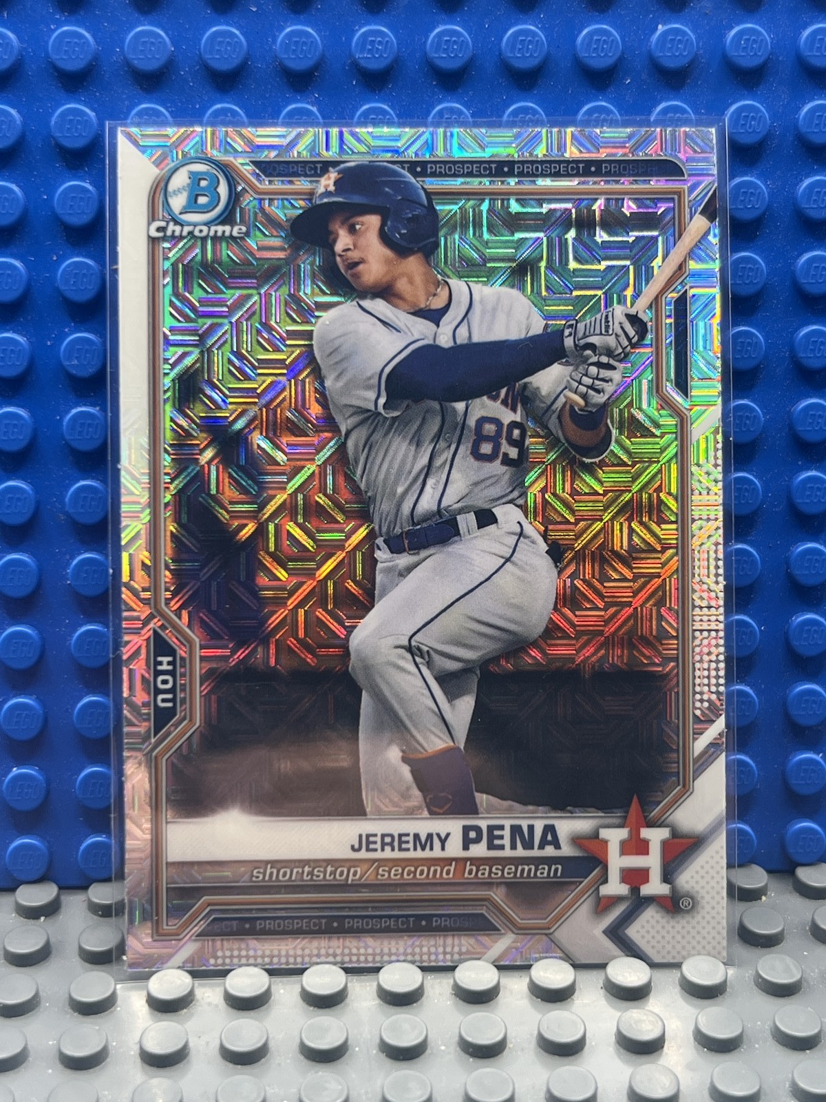 2021 Bowman Chrome Jeremy Pena Mojo Refractor #BCP-190 Astros Prospect RC