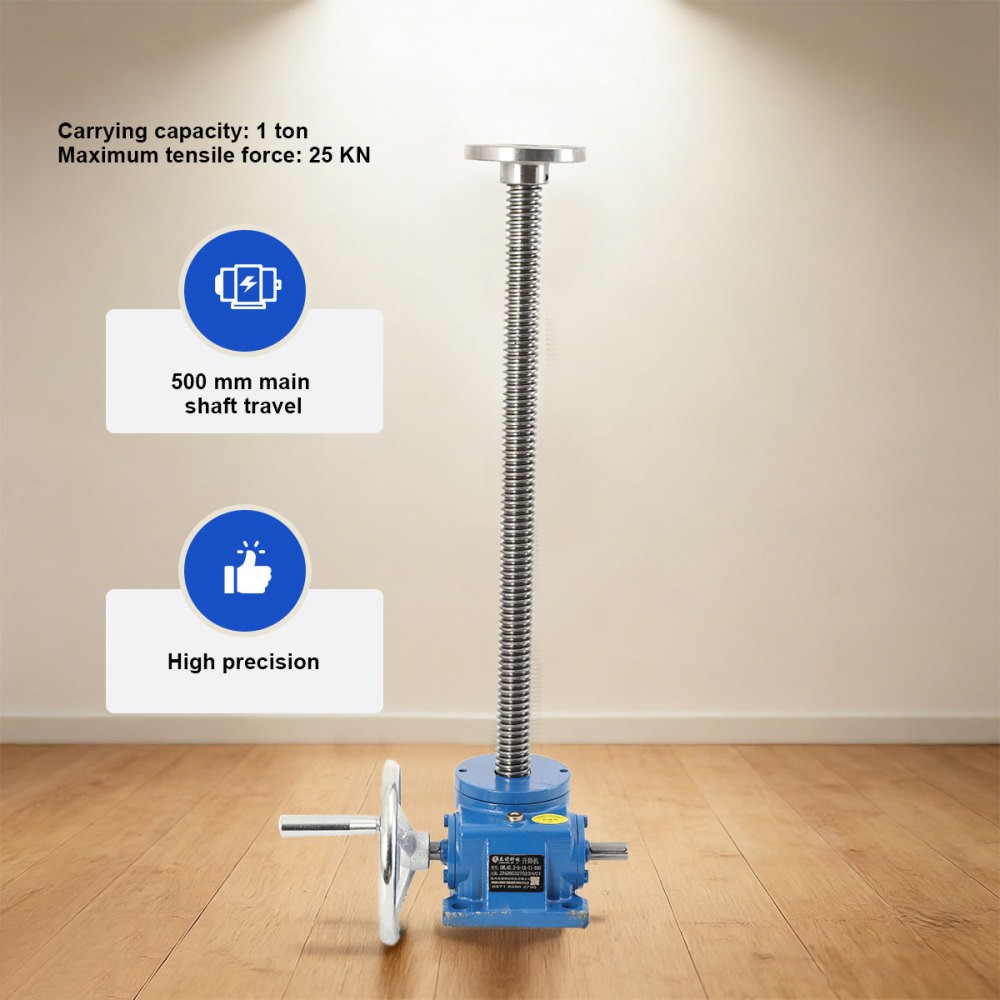 Handwheel Screw Lift SWL2.5T 500mm 1T Flanged for Tool Positioning Lifting New