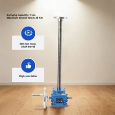 Handwheel Screw Lift SWL2.5T 500mm 1T Flanged for Tool Positioning Lifting New