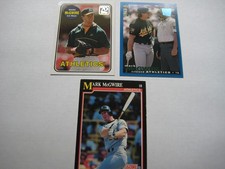 Mark McGwire Score/Topps/Upper Deck Baseball Card Collection 3 Cards Sleeved