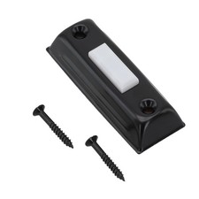 Easy Installation Wall Mounted Iron Doorbell Button with Mounting Screws