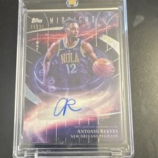 2025 Topps Midnight Antonio Reeves Autograph #SM-AR Pelicans Winter Solstice /35
