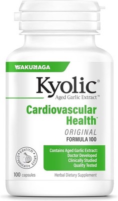 Organic Aged Garlic Extract Capsules - 100 Count for Cardiovascular Wellness