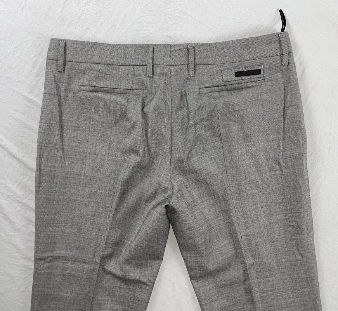 Prada  Flat Front Stretch Wool/Silk Cuffed Dress … - image 3