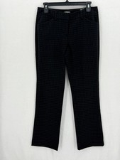 Express Pants Womens 6 Navy Geo Editor Barely Boot Stretch Office Work Preppy