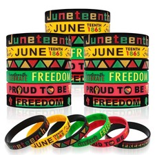 Juneteenth Bracelets Bulk 30PCS Freedom Day Juneteenth Party Favors Gifts Pat...