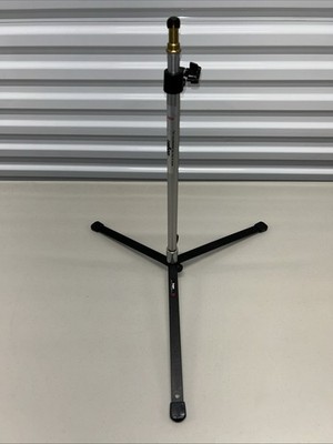 Bogen Back Light Stand Base  (3095) and Post (3104) - Black/Silver