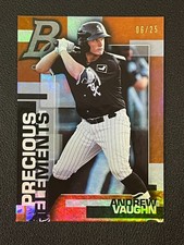 Andrew Vaughn 2019 Bowman Platinum Orange Foil Parallel Precious Elements