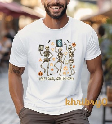 Radiology You Pose We Expose Skeleton Dance Halloween T-shirt