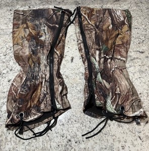 Cabelas Camo Leg Gaiters Waterproof Hunting Hiking Outdoor Gear EUC