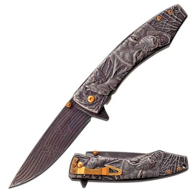 *Rare* Knife MC-A Masters Collection from Jo Designs MC-A034 Wolf Pocket Knife