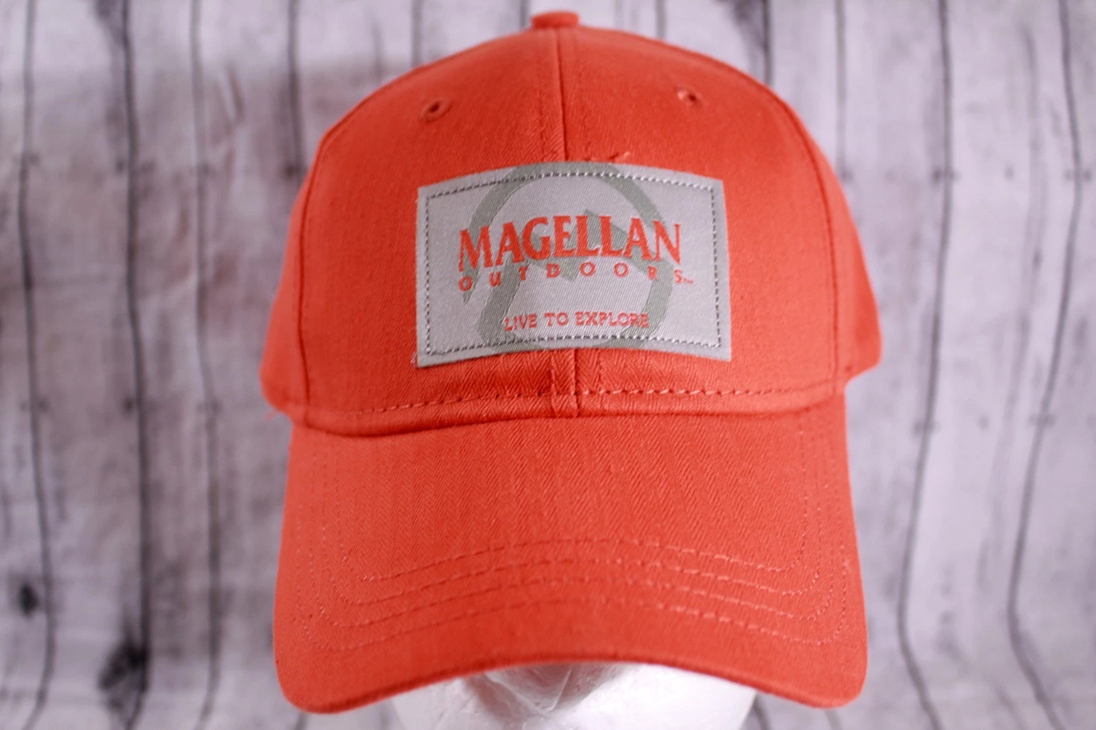 Magellan Outdoors (Academy) Woven Herringbone Pattern Orange Snapback Men's Cap