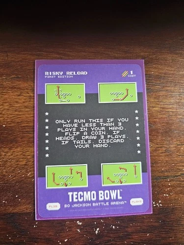 2026 Bo Jackson Battle Arena Techmo Bowl SP Play Card #PL-25 Risky Reload