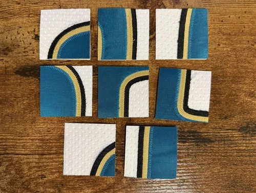 Lot of Fred Taylor Jacksonville Jaguars Game Used Worn Patches NFL NO COA CARD