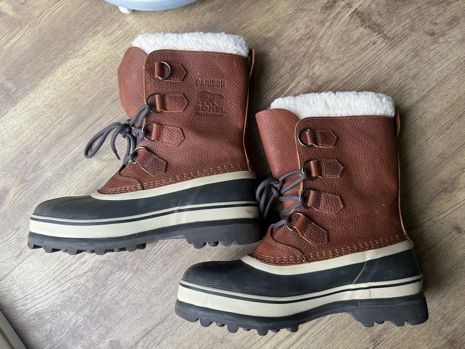 Men Snow boots Sorel Caribou Wool Tobacco Size UK 6 EU 40 US 7