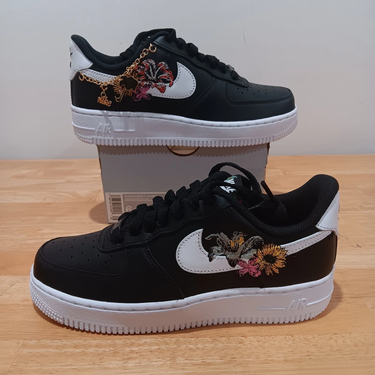 Nike Air Force 1 Premium Black W for sale | eBay