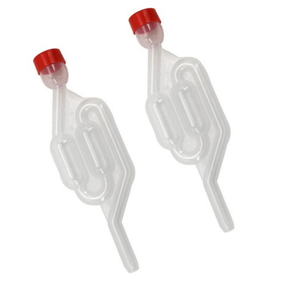 #ad 2PCS Transparent One way Wine Air Lock Beer Brewing Fermentation Exhaust Valve $9.99