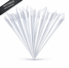20pcs Empty Henna Cones Pre-Rolled Hand Made 20 cones, Transparent