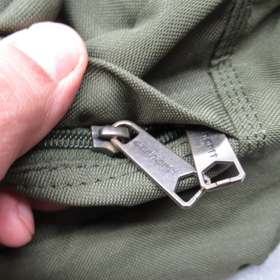 Carhartt Mini Backpack Basil Green Canvas Small Bookbag Travel Bag Motorcycle - Image 3 of 4