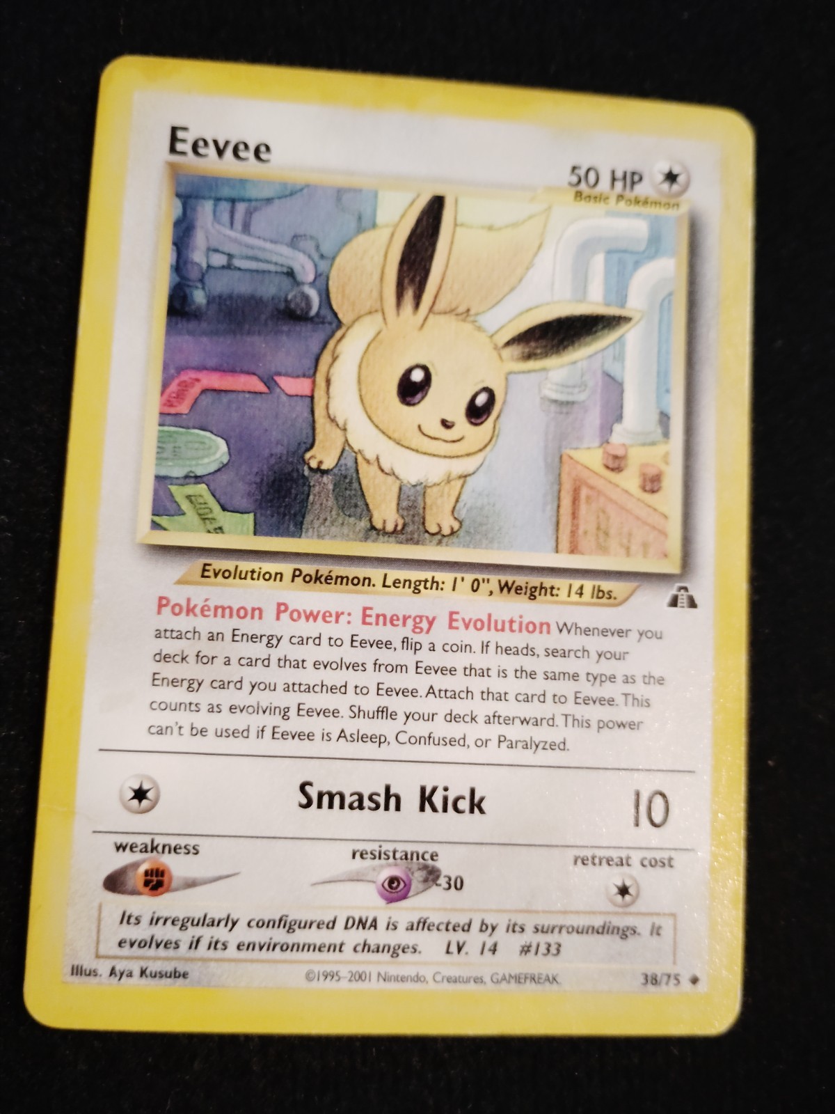 Eevee 38/75 Neo Discovery Regular Pokemon hp Condition